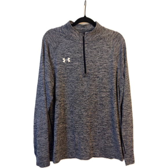 Under Armour Men's HeatGear 1/4 Zip Long Sleeve Pullover – Size Large, Gray (b3) - Picture 12 of 12